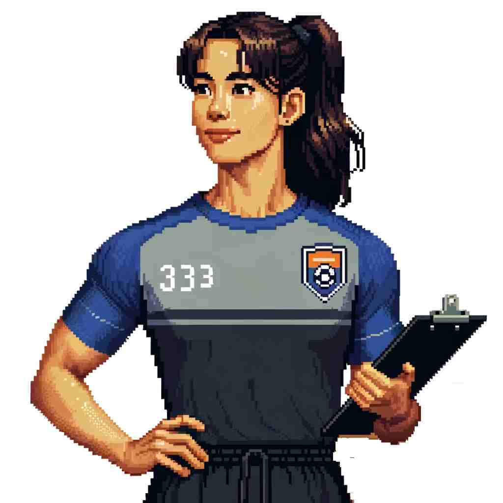 Rol de preparador físico de una clase de fútbol de secundaria en educación física.