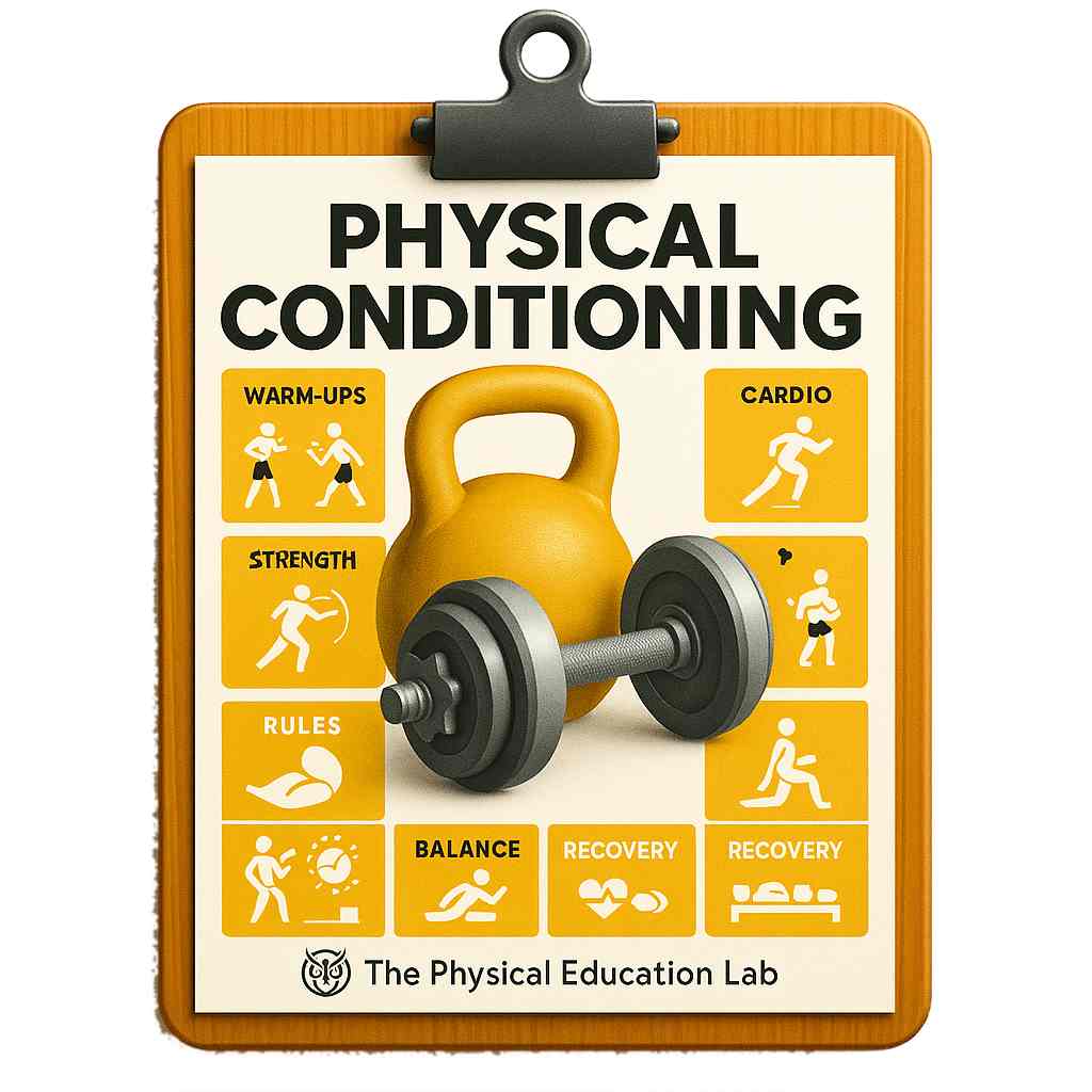 fitness lesson in PDF PE resources