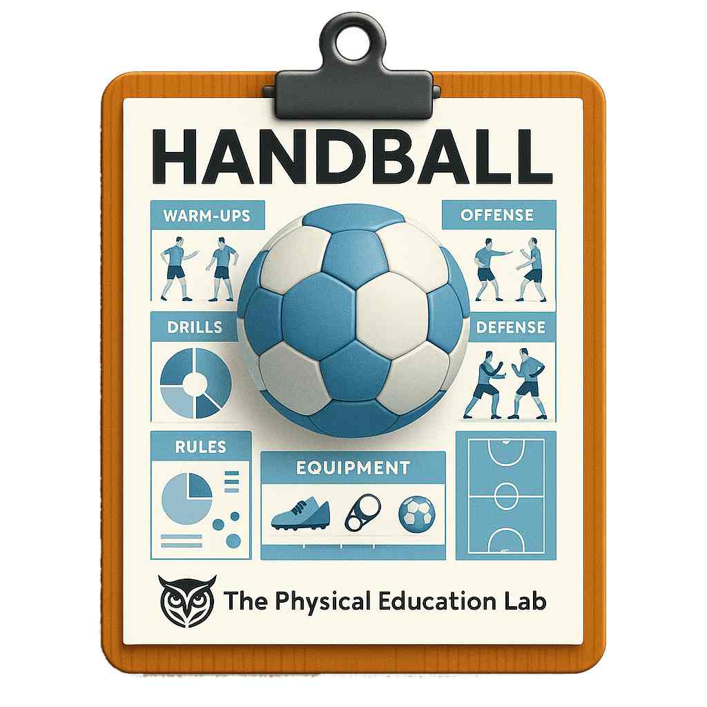 handball lesson in PDF PE resources